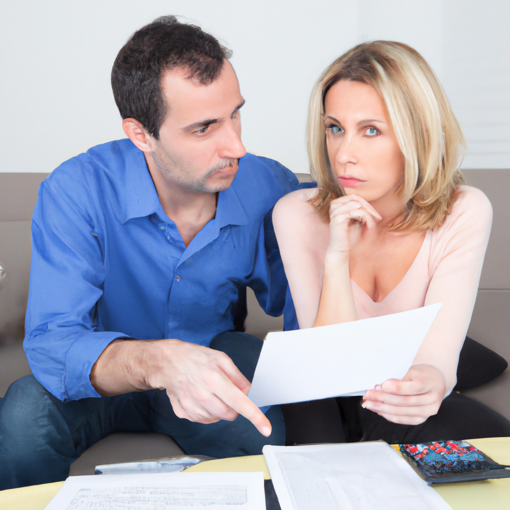 Couple analysant ses finances