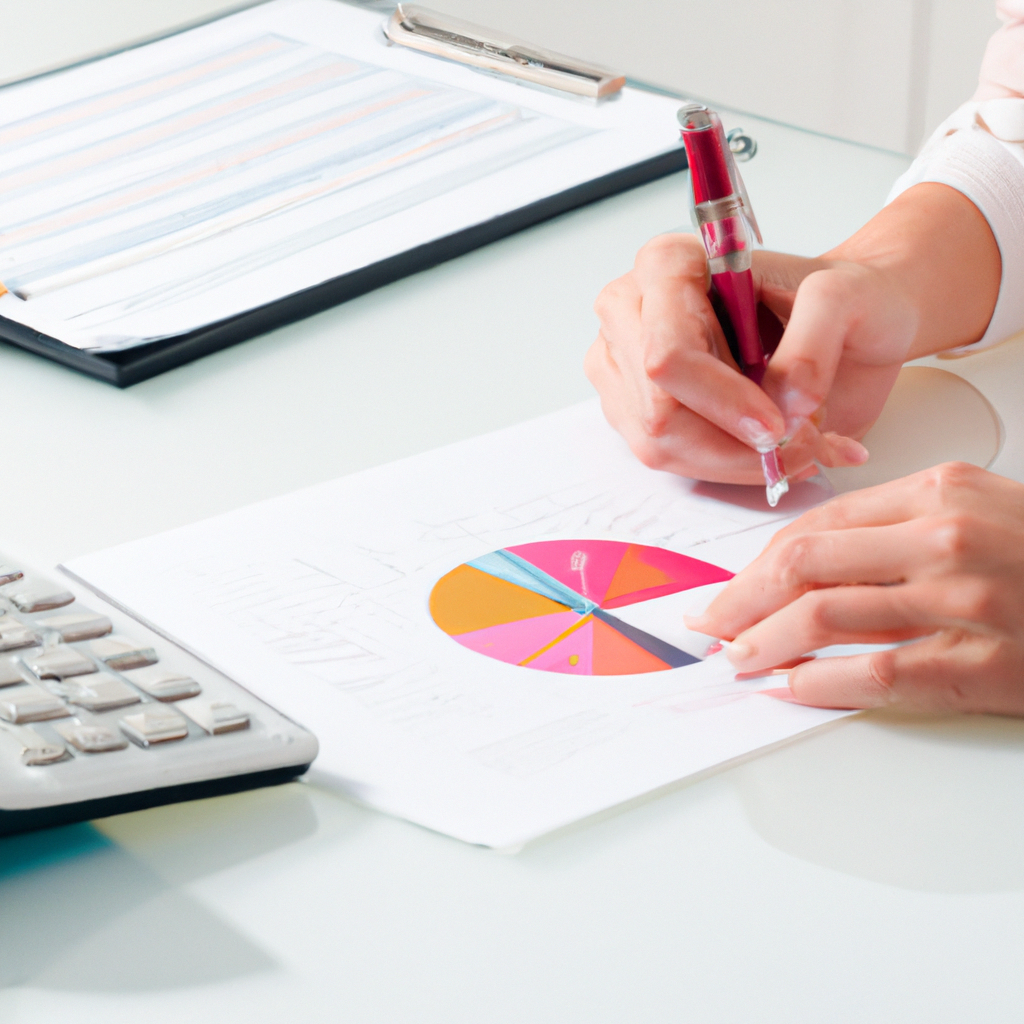 Femme analysant ses finances